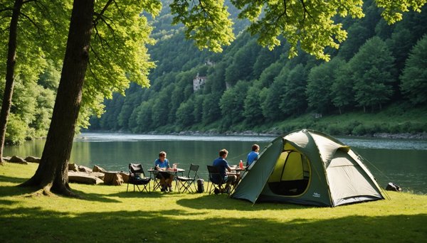 Séjour en camping près d'une rivière au pays basque
